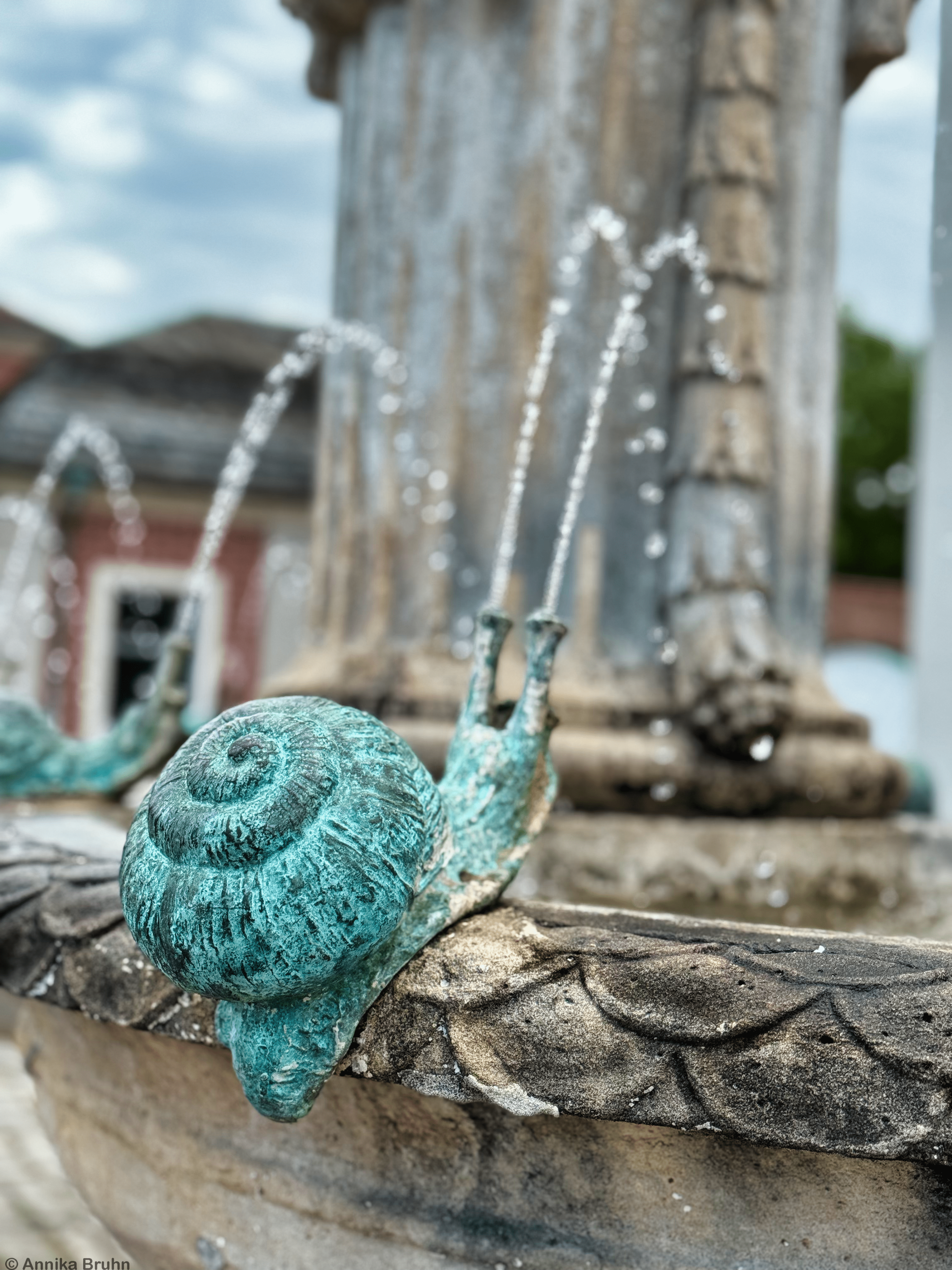Schnecken Wasserspiel